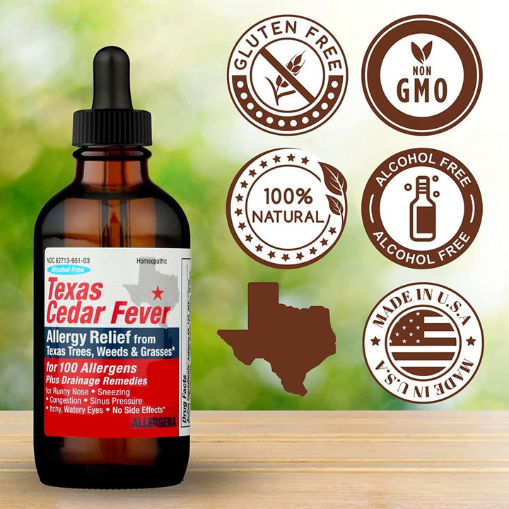 PROGENA - Allergena Texas Cedar Fever (2 FL Ounce) - The Oasis of Health
