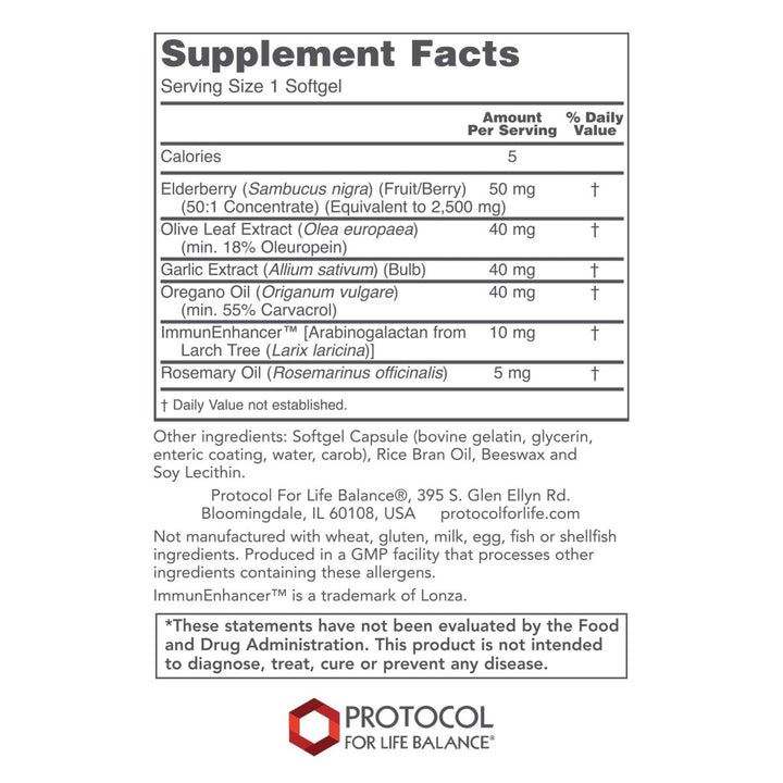 Protocol For Life Balance A - Biotic 60 Softgels P1811 - The Oasis of Health