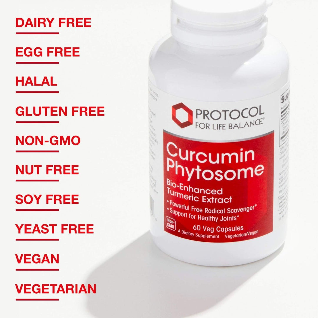 Protocol For Life Balance Curcumin Phytosome Bio - Enhanced Turmeric Extract 60 Vcaps - P4642 - The Oasis of Health