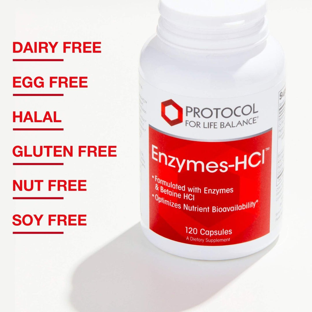 Protocol for Life Balance Enzymes - HCL 120 Capsules - P2963 - The Oasis of Health