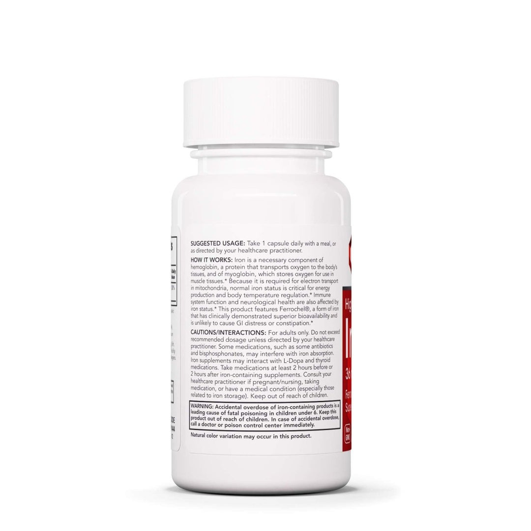 Protocol For Life Balance High Potency Iron 36mg 90 Vcaps - P1444 - The Oasis of Health