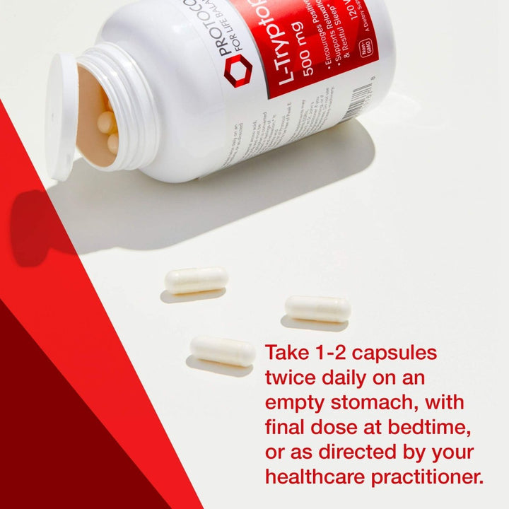 Protocol For Life Balance L - TryptoPhan 500 Mg 120 Vcaps - P0167 - The Oasis of Health