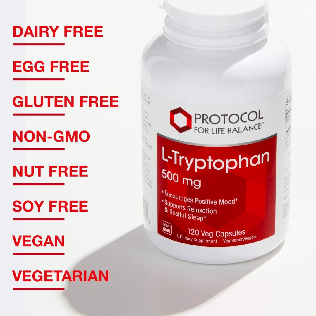 Protocol For Life Balance L - TryptoPhan 500 Mg 120 Vcaps - P0167 - The Oasis of Health
