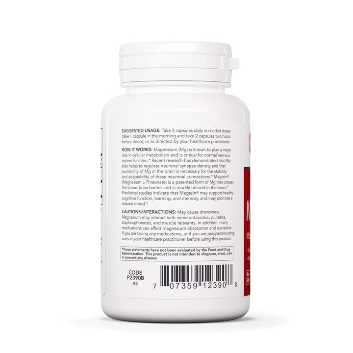 Protocol For Life Balance Magtein Magnesium L - Threonate (Formerly Protosorb Magnesium) 90 Vcaps - P2390 - The Oasis of Health