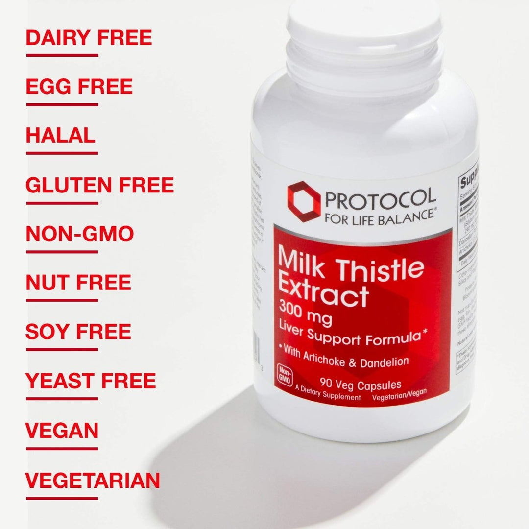 Protocol for Life Balance Milk Thistle Extract 300g 90 Vegcaps - P4739 - The Oasis of Health