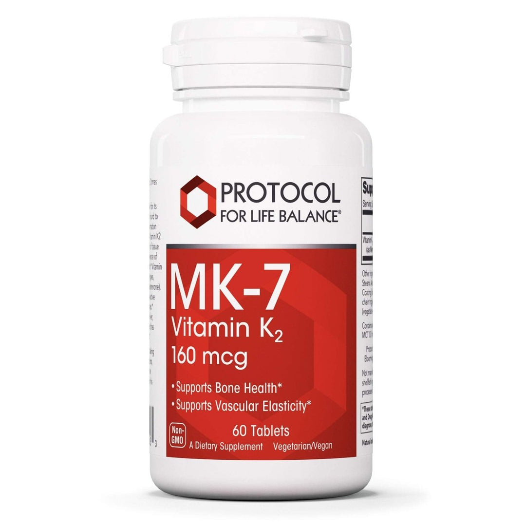 Protocol For Life Balance MK - 7 Vitamin K2 160 mcg 60 Tablets - P0993 - The Oasis of Health