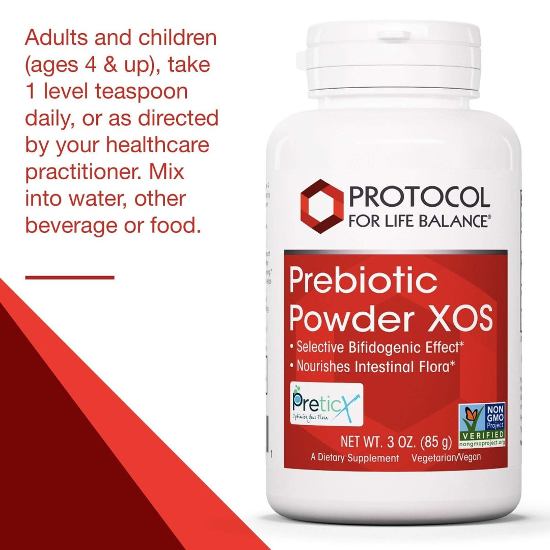 PROTOCOL FOR LIFE BALANCE - Prebiotic Powder XOS - Helps GI Tract, Help Nourish Intestinal Flora - 3 Ounces Powder - The Oasis of Health