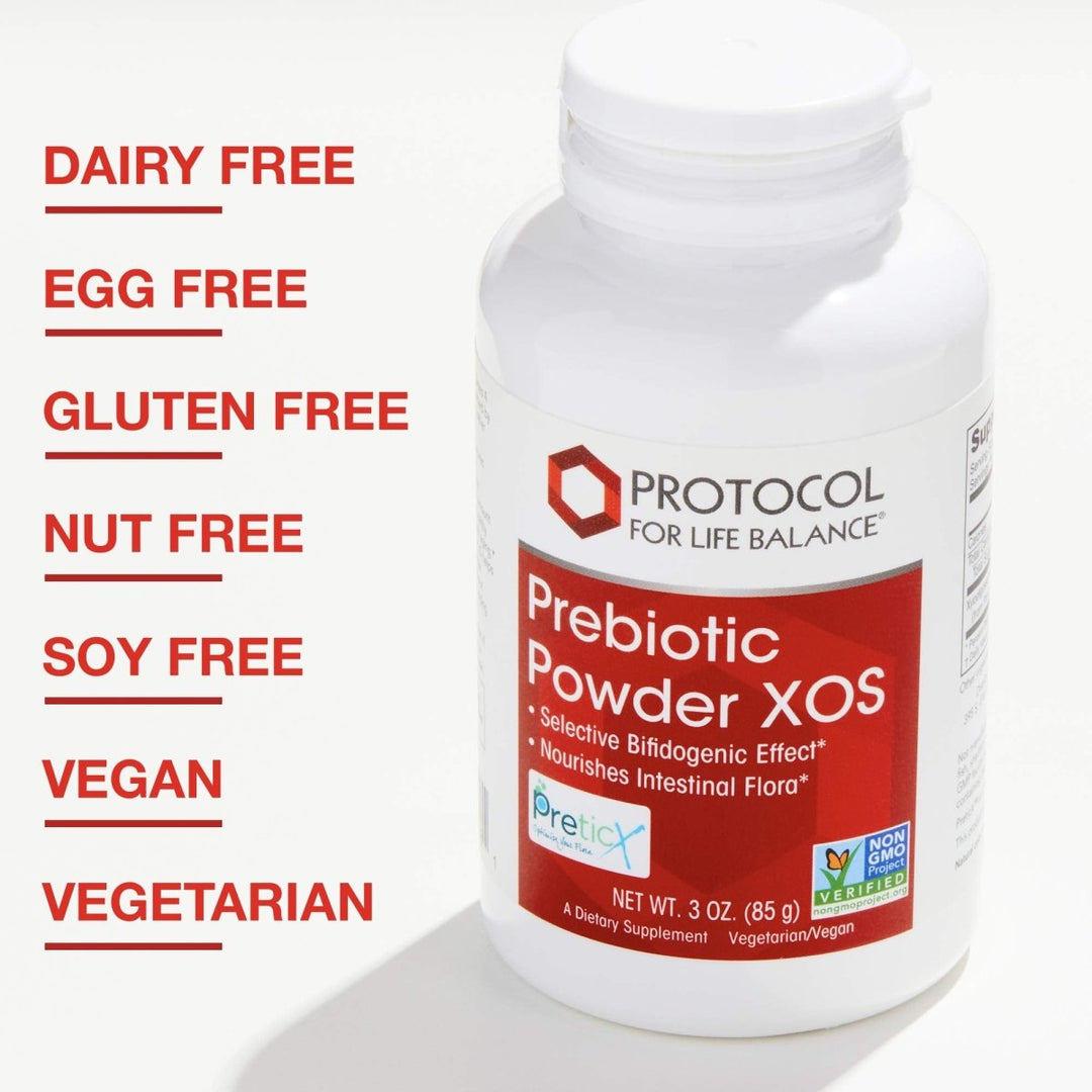 PROTOCOL FOR LIFE BALANCE - Prebiotic Powder XOS - Helps GI Tract, Help Nourish Intestinal Flora - 3 Ounces Powder - The Oasis of Health