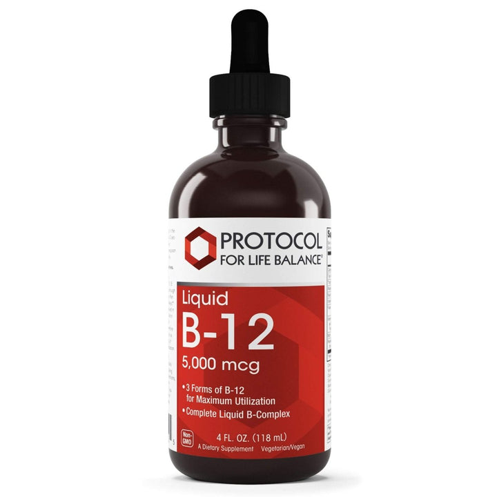 Protocol For Life Balance Vitamin B - 12 5000mcg Liquid 4oz - The Oasis of Health