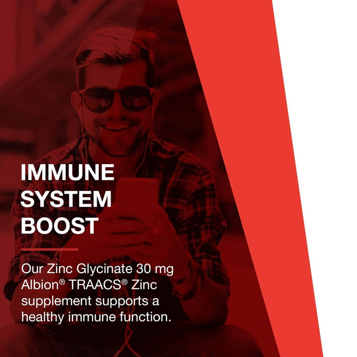 Protocol For Life Balannce Zinc Glycinate 30mg Albion TRACCS Zinc 120 Softgels - The Oasis of Health