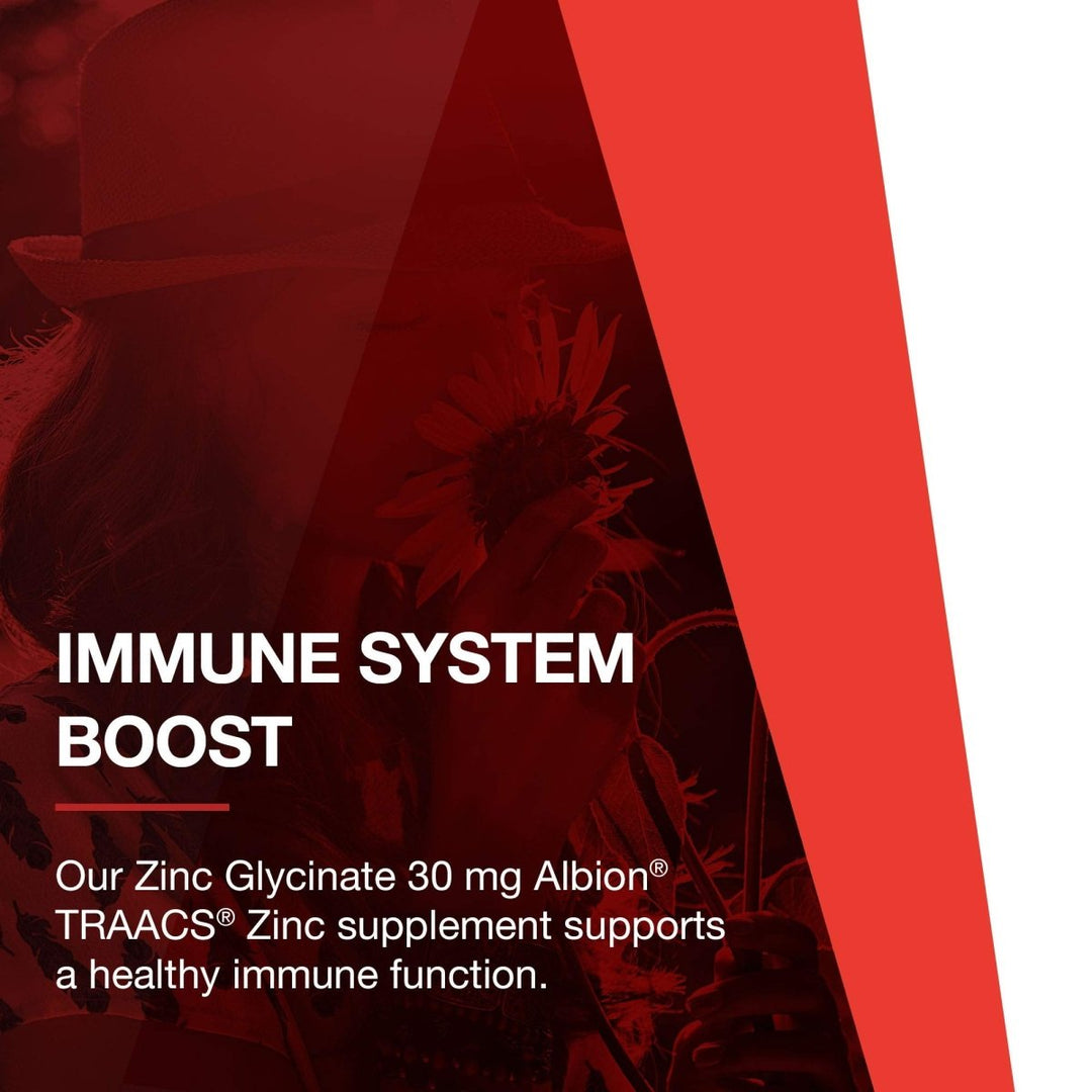 Protocol For Life Balannce Zinc Glycinate 30mg Albion TRACCS Zinc 120 Softgels - The Oasis of Health