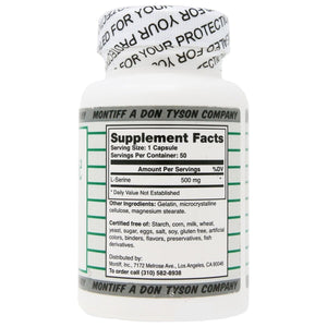 Pure L Serine 500 mg 50 Count - The Oasis of Health