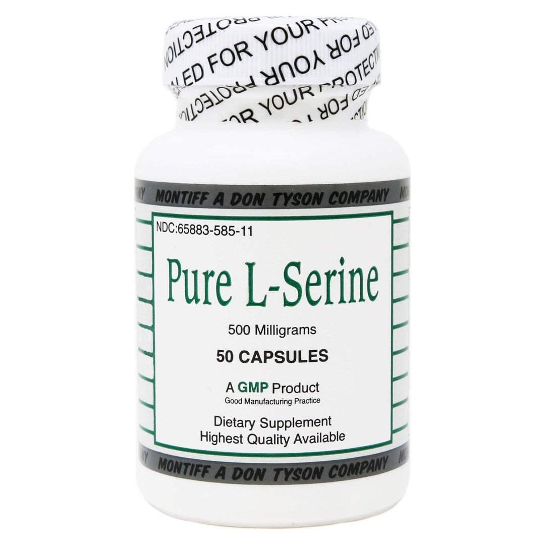 Pure L Serine 500 mg 50 Count - The Oasis of Health