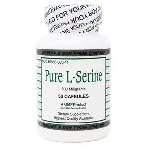 Pure L Serine 500 mg 50 Count - The Oasis of Health