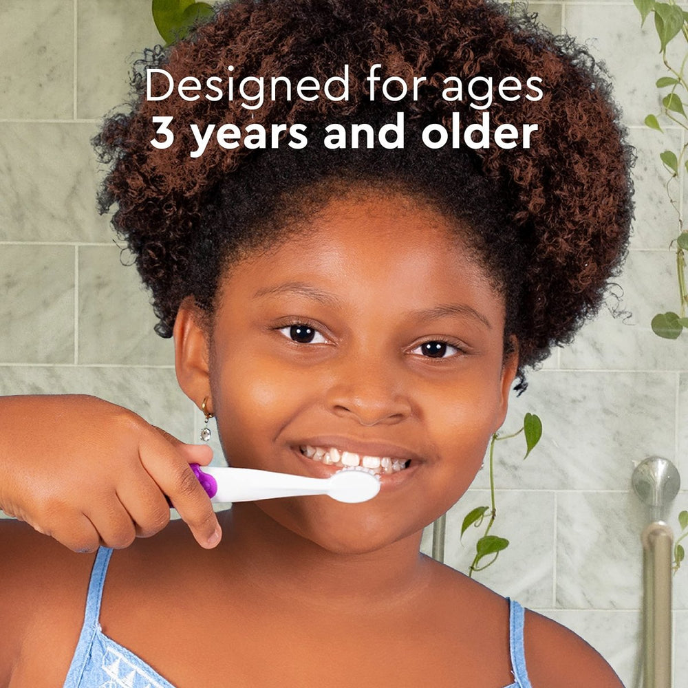 RADIUS Totz Plus Brush Kids Toothbrush Silky Soft BPA Free ADA Accepted Designed for Delicate Teeth & Gums for Children 3 Years & Up - Bluewhite/GreenYellow/Blueblue - Pack of 3 - The Oasis of Health