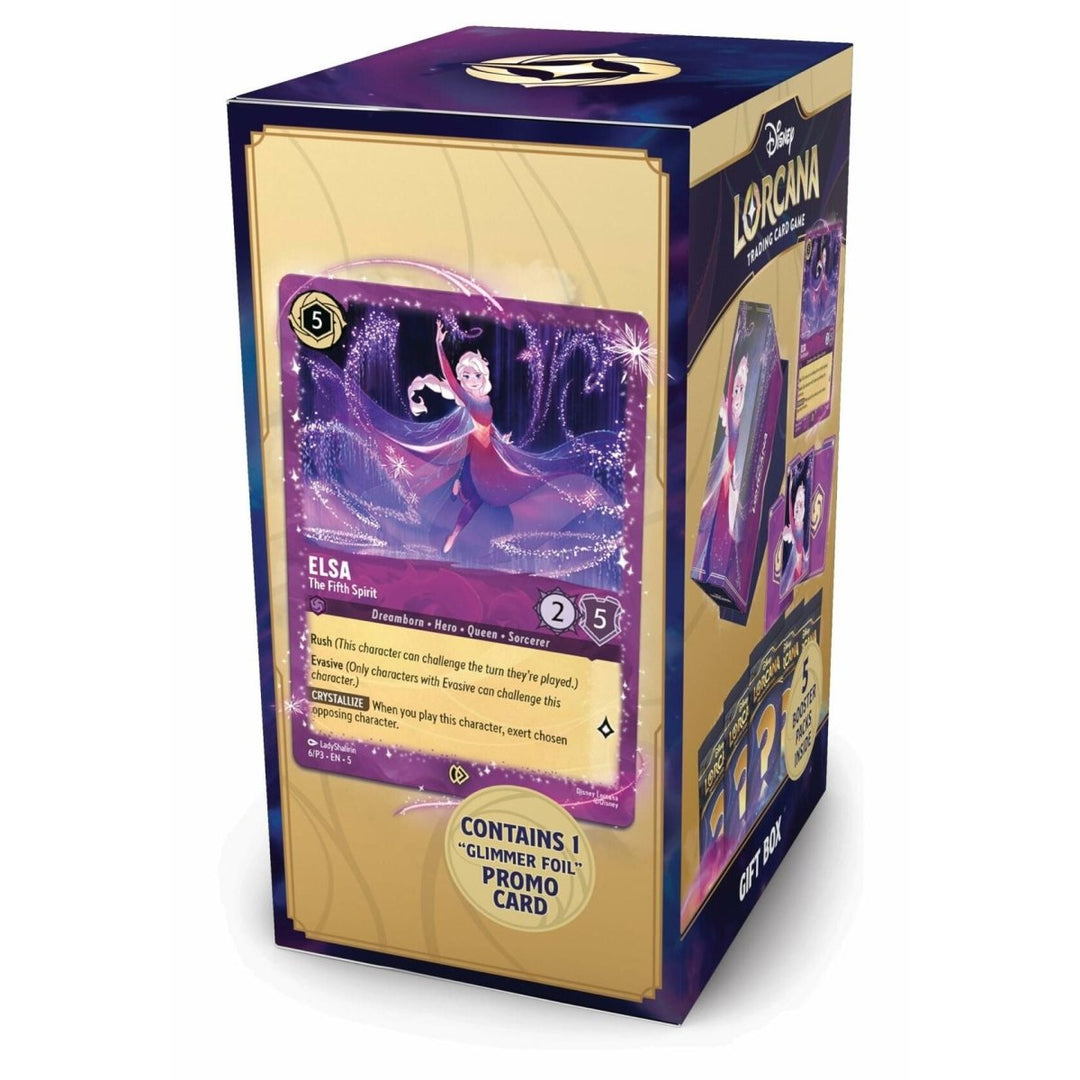 Ravensburger Disney Lorcana TCG: Elsa Gift Box – 5 Booster Packs, The Fifth Spirit Promo Card & Storage Box for 252 Cards | Trading Card Game & Disney Collectible | Ages 8+ - The Oasis of Health