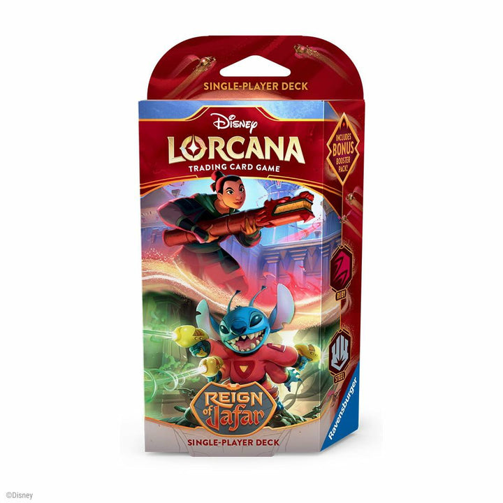 Ravensburger Disney Lorcana TCG: Reign of Jafar Single - Player Deck – Ruby & Steel for Ages 8 and Up| Engaging Gameplay | Over 200 Original Disney Artworks - The Oasis of Health