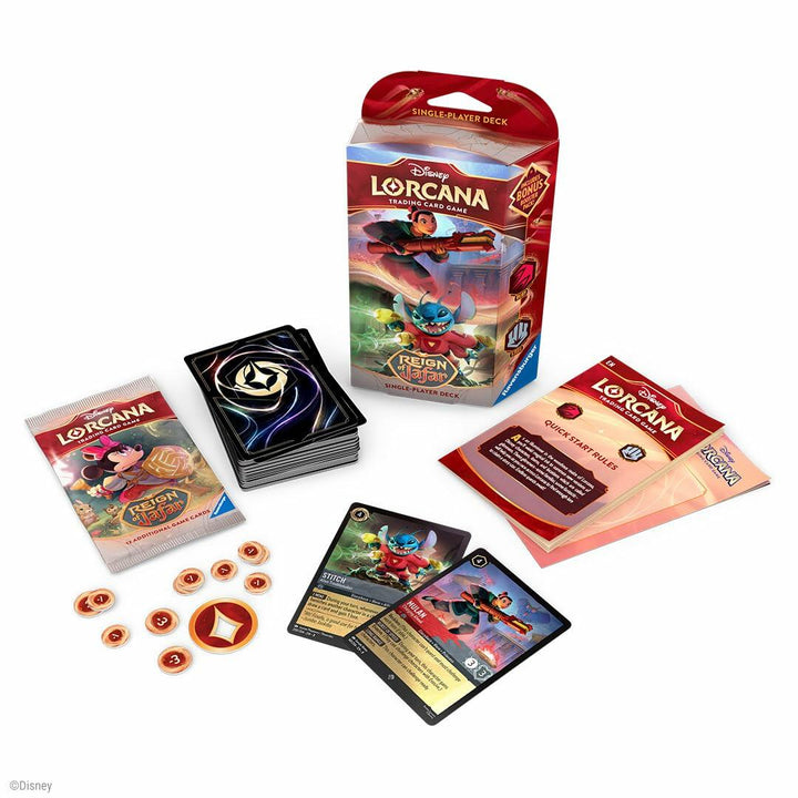 Ravensburger Disney Lorcana TCG: Reign of Jafar Single - Player Deck – Ruby & Steel for Ages 8 and Up| Engaging Gameplay | Over 200 Original Disney Artworks - The Oasis of Health