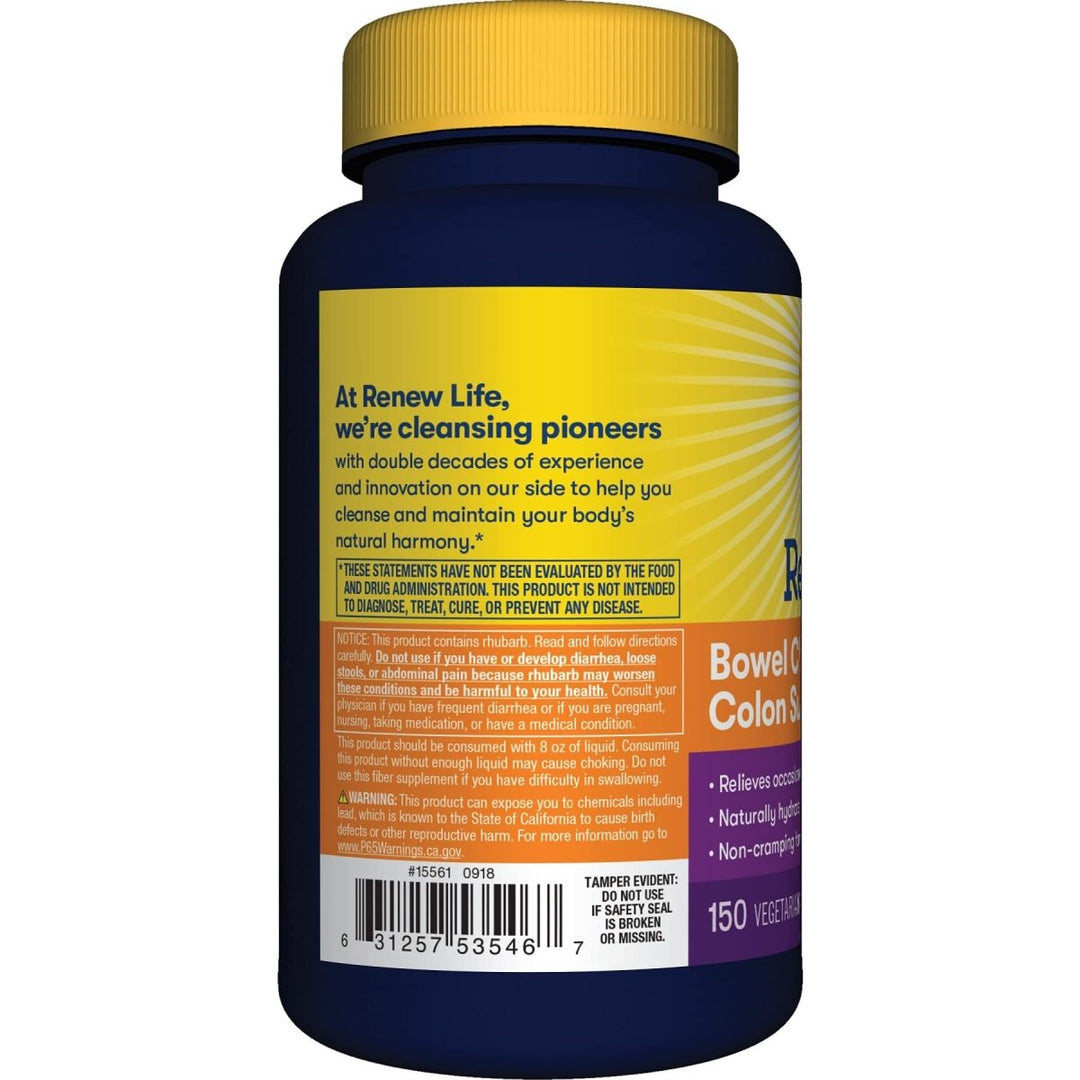 Renew Life? Adult Cleanse - Bowel Cleanse Colon Support, Constipation Relief - Dairy & Soy Free - 150 Vegetarian Capsules - The Oasis of Health