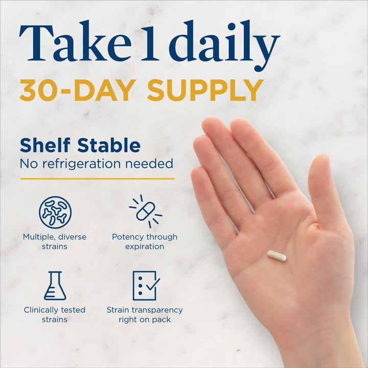 Renew Life Adult Probiotics, 30 Billion CFU Guaranteed, Extra Care Go - Pack, Probiotic Supplement for Digestive & Immune Health, Shelf Stable, Gluten Dairy & Soy Free, 30 Capsules - The Oasis of Health