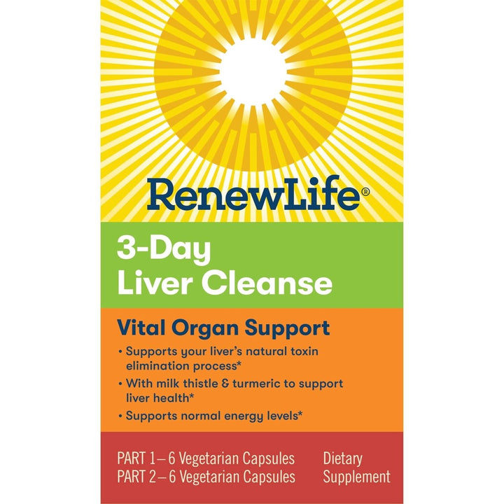 Renew Life Cleanse, Adult, 3 - Day Liver Cleanse, Dietary Supplement, 2 - Part; (Pack May Vary) (Package May Vary) - The Oasis of Health