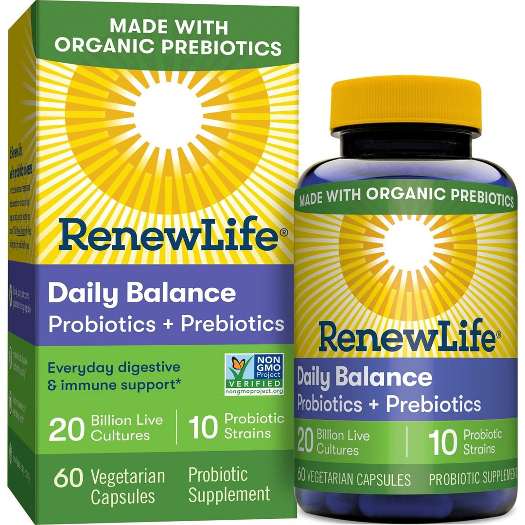 Renew Life Daily Balance Probiotic, 60 CT - The Oasis of Health