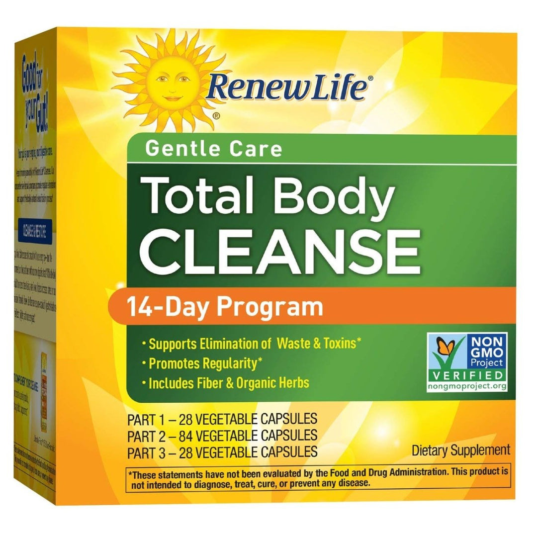 Renew Life - Gentle Care Total Body Cleanse - digestive detox and cleanse supplement - 14 day program - The Oasis of Health