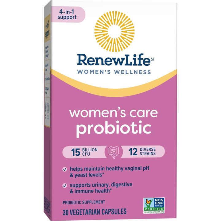 Renew Life Probiotics for Women, 15 Billion CFU Guaranteed, Probiotic Supplement for Digestive, Vaginal & Immune Health, Shelf Stable, Soy, Dairy & Gluten Free, 30 Capsules - The Oasis of Health