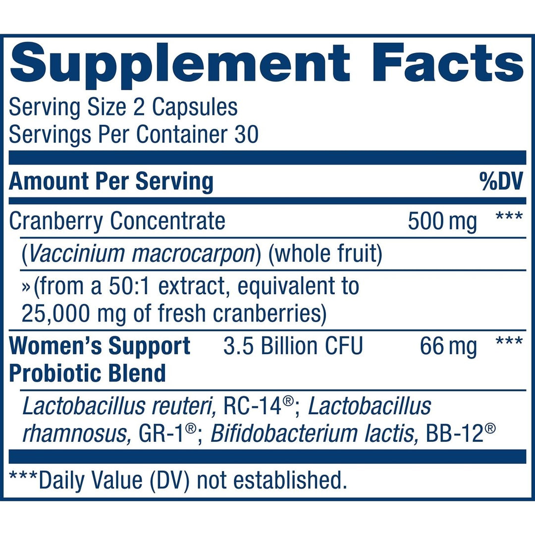 Renew Life Probiotics for Women, 3.5 Billion CFU, Probiotic Supplement for Digestive, Vaginal & Immune Health, Soy, Dairy & Gluten Free, Vaginal & Urinary Complete, Cranberry, 60 Capsules - The Oasis of Health