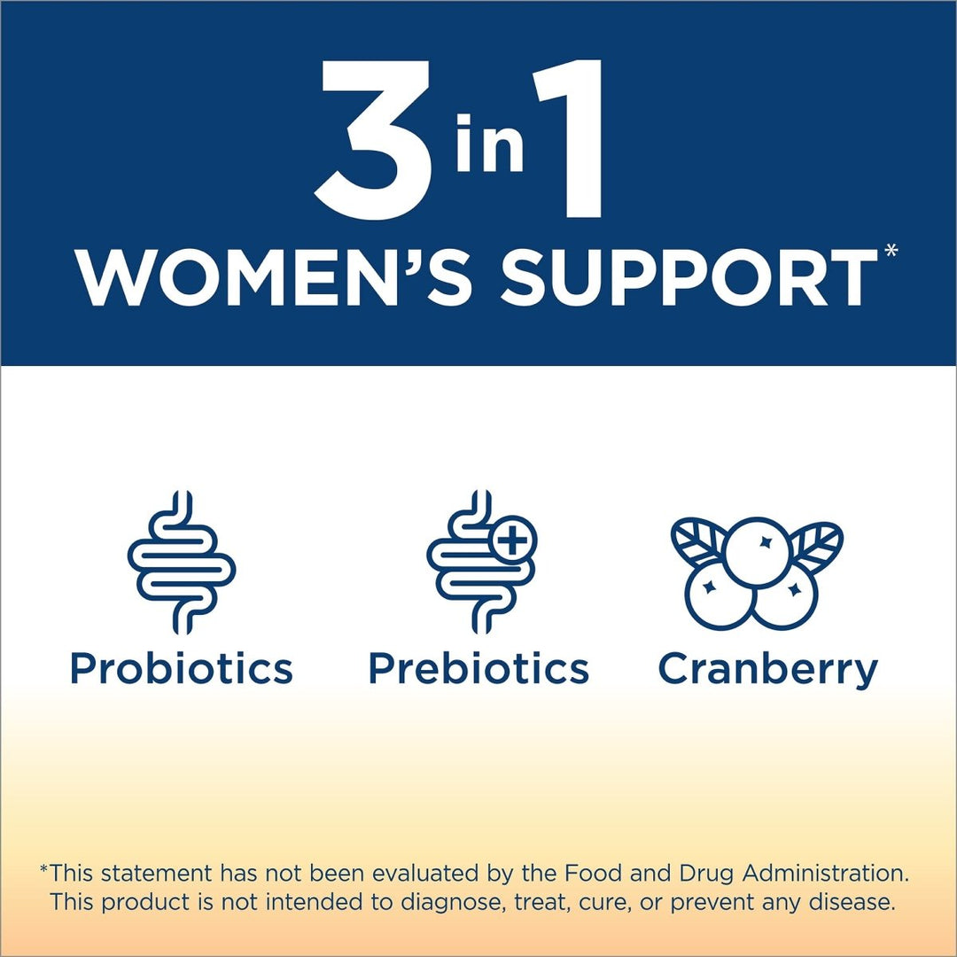 Renew Life Probiotics for Women Gummies, 2 Billion CFU, with Prebiotics, Probiotics & Cranberry, 48 Gummies - The Oasis of Health