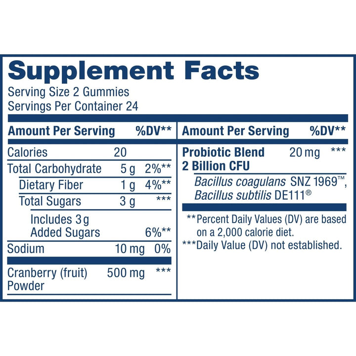 Renew Life Probiotics for Women - Support Urinary Tract Health, 2 Billion CFU, 48 Gummies - The Oasis of Health