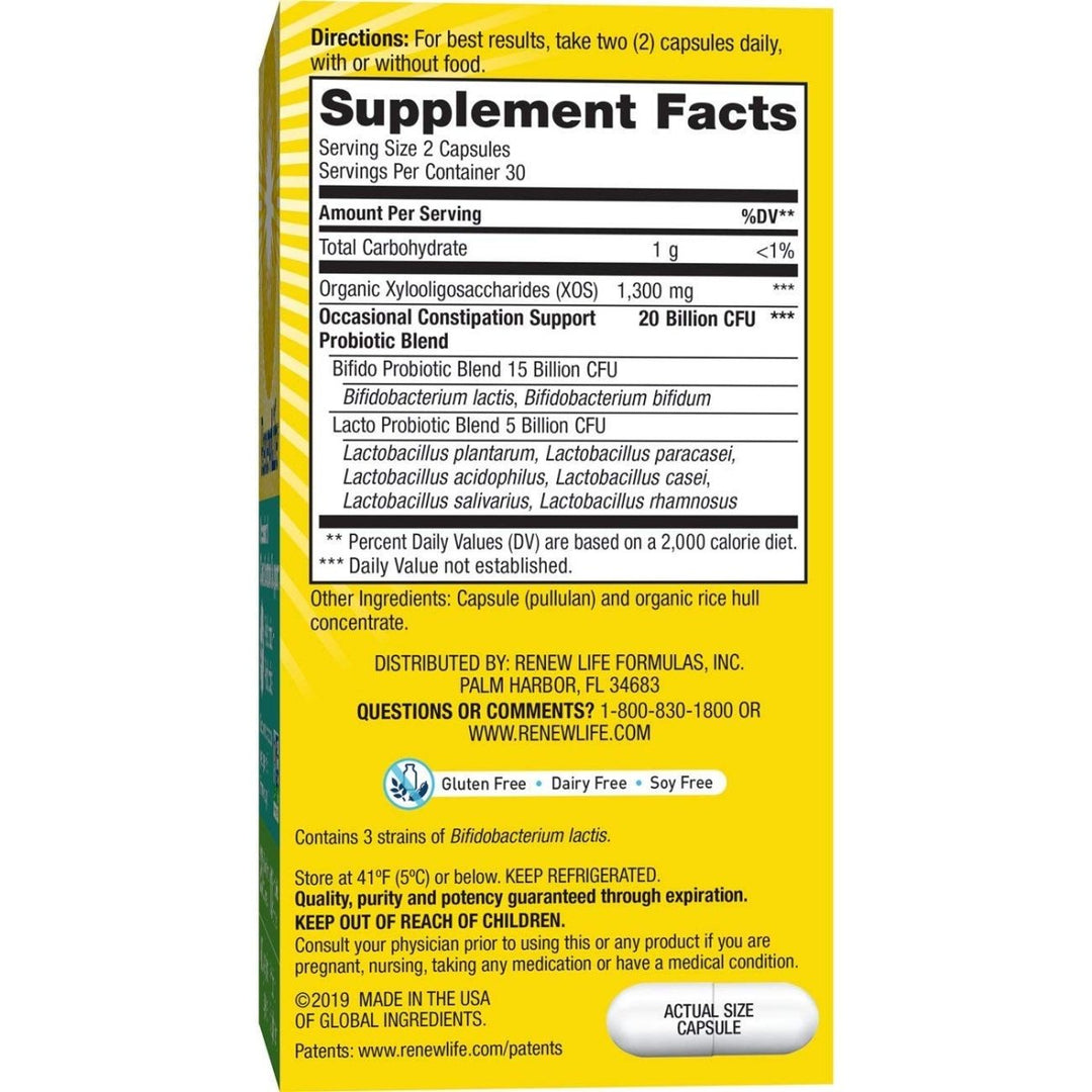 Renew Life Return to Regular Probiotic, 60 CT - The Oasis of Health