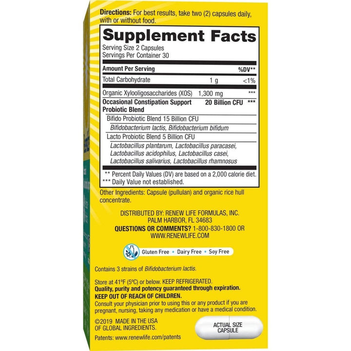 Renew Life Return to Regular Probiotic, 60 CT - The Oasis of Health