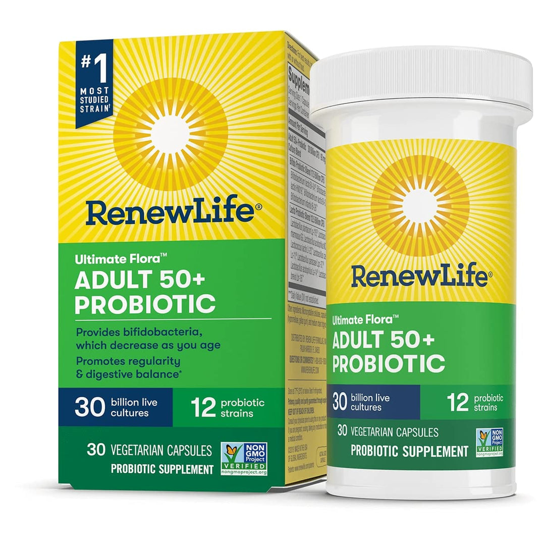 RENEW LIFE Ultimate Flora Adult 50+ Probiotic 30 Billion, 30 CT - The Oasis of Health