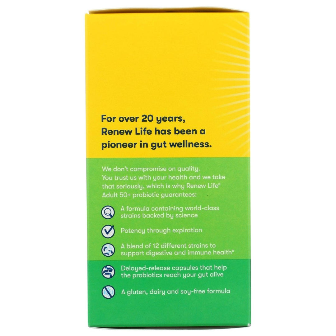 RENEW LIFE Ultimate Flora Adult 50+ Probiotic 30 Billion, 60 CT - The Oasis of Health