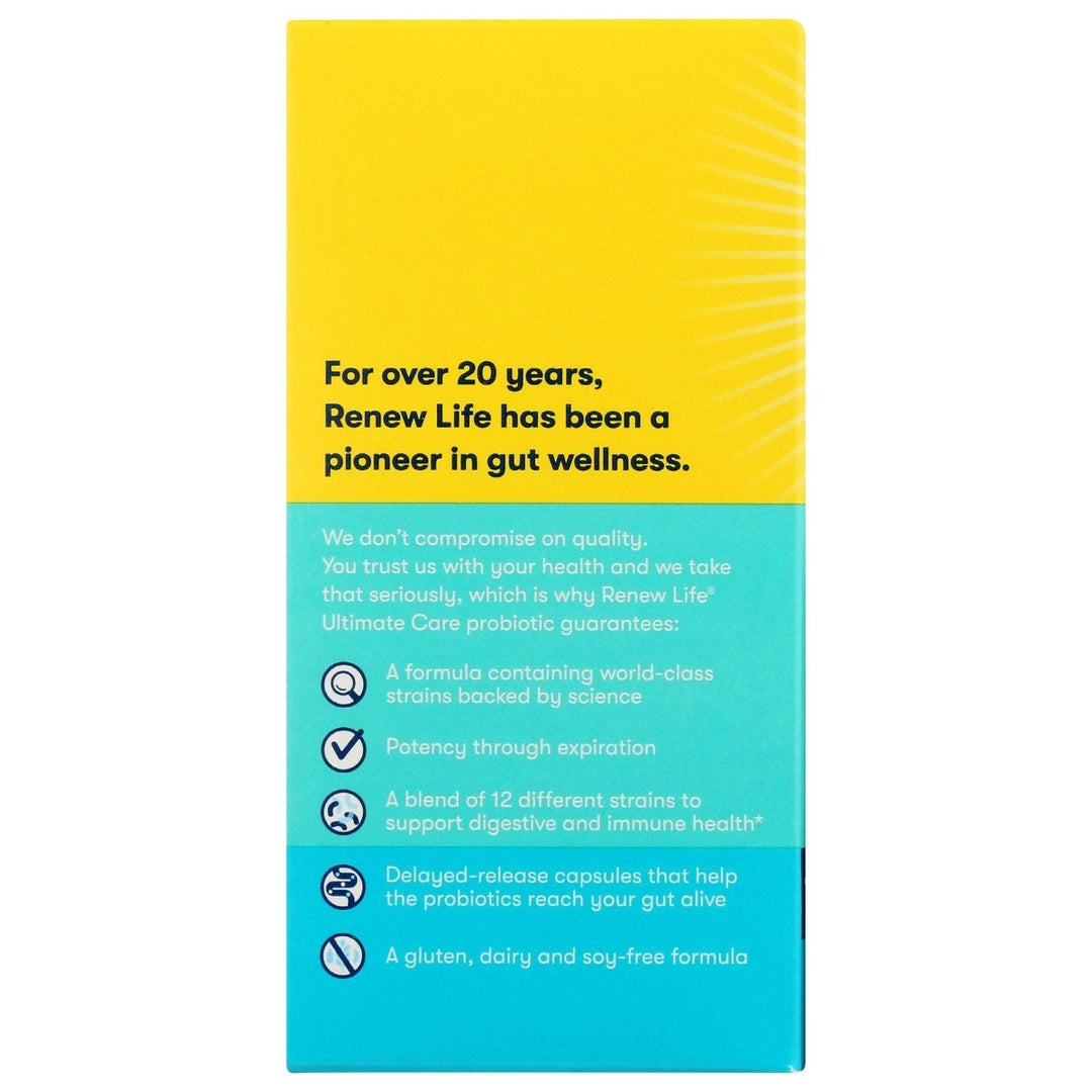 Renew Life, Ultimate Flora Care Probiotic 100 Billion, 30 Count - The Oasis of Health