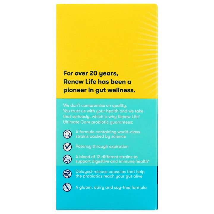 Renew Life, Ultimate Flora Care Probiotic 100 Billion, 30 Count - The Oasis of Health