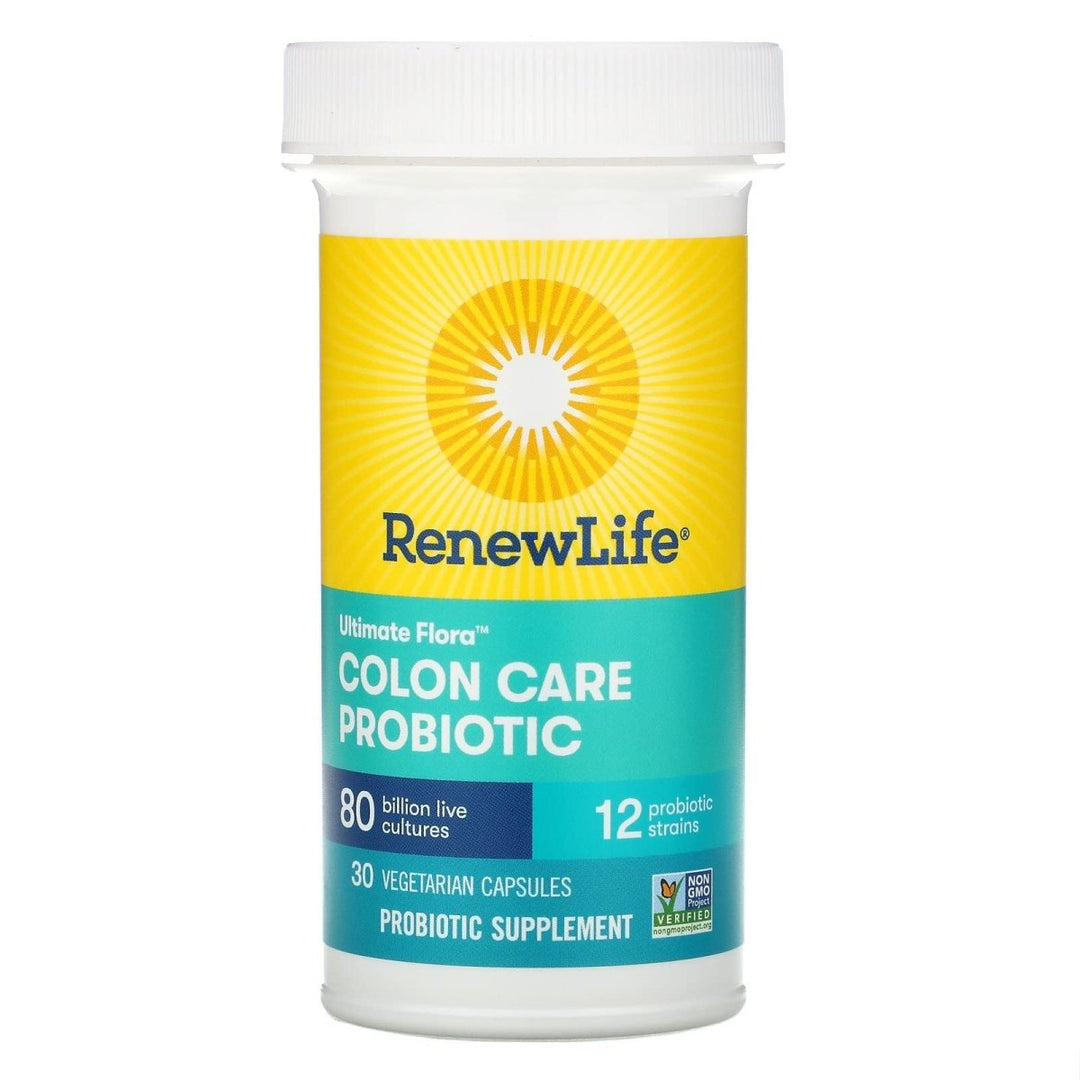 Renew Life Ultimate Flora Colon Care Probiotic - 80 Billion, 30 Capsules - The Oasis of Health