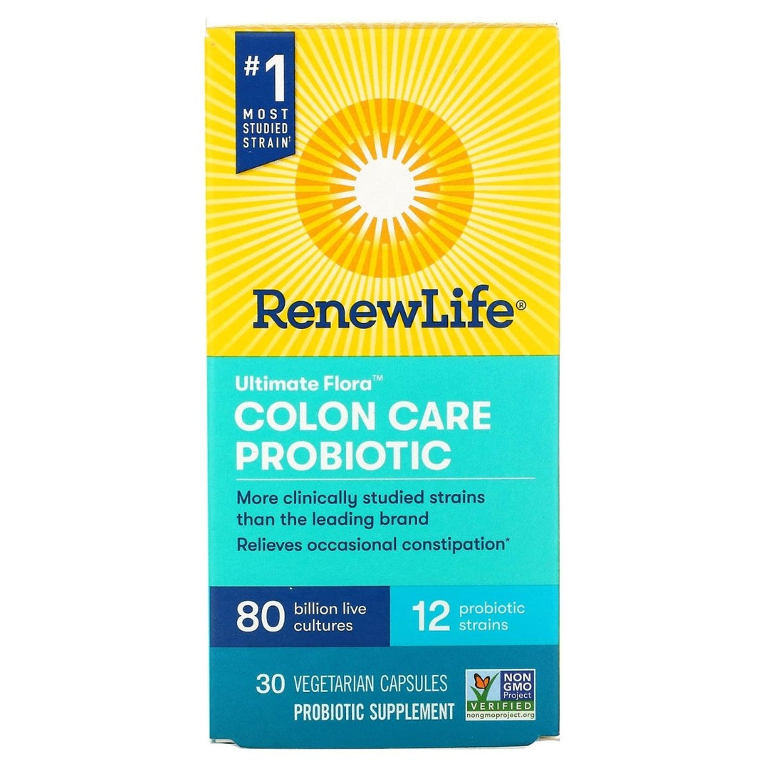 Renew Life Ultimate Flora Colon Care Probiotic - 80 Billion, 30 Capsules - The Oasis of Health