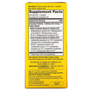RENEW LIFE Ultimate Flora Everyday Probiotic 15 Billion, 30 CT - The Oasis of Health