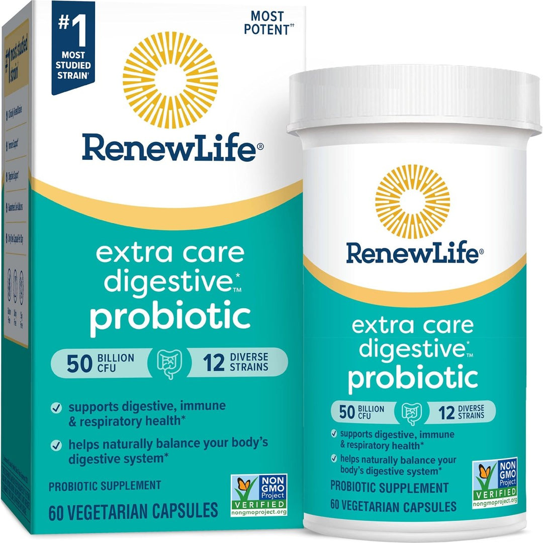 Renew Life Ultimate Flora Extra Care Probiotic 50 Billion 60 Vcaps - The Oasis of Health