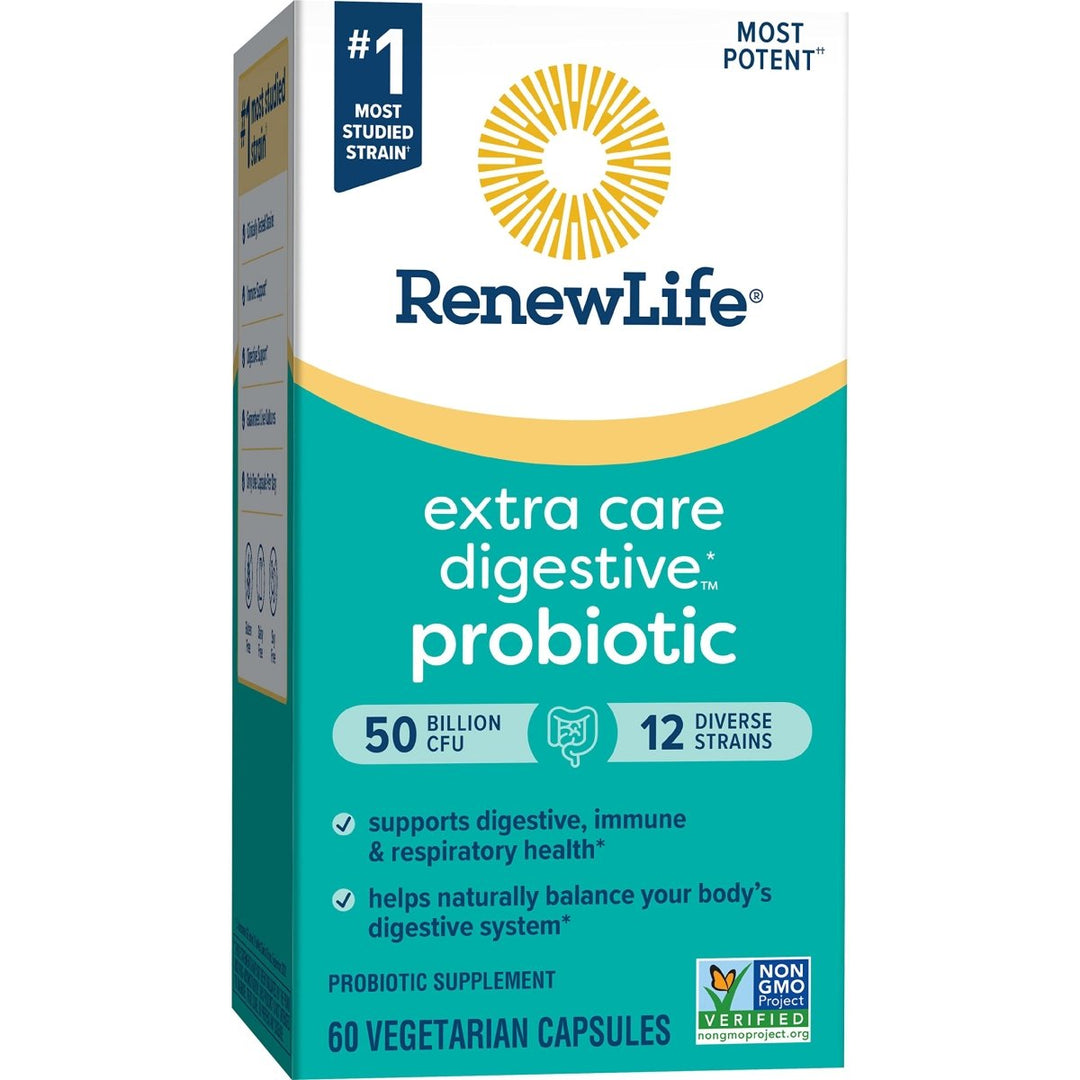 Renew Life Ultimate Flora Extra Care Probiotic 50 Billion 60 Vcaps - The Oasis of Health