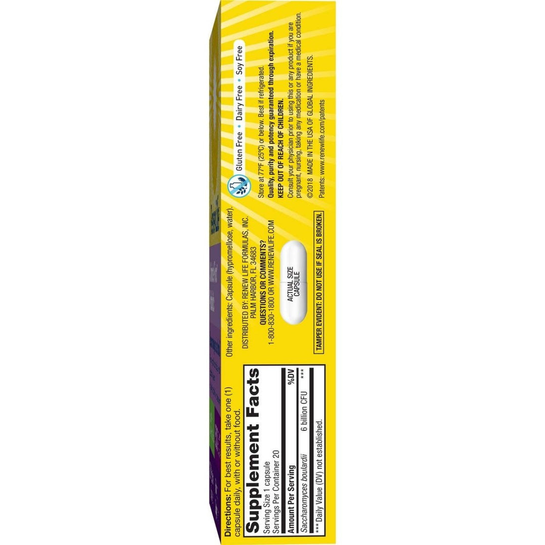 Renew Life - Ultimate Flora Probiotic Saccharomyces Boulardii - 6 Billion - 20 vegetable capsules (Packaging May Vary) - The Oasis of Health