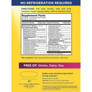 Renew Life Ultimate Flora Probiotics for Women 65 Billion CFU Delayed Release Vegan Capsules | Vaginal | Digestive Health | Immune Health | Dairy Free | 30 Count - The Oasis of Health