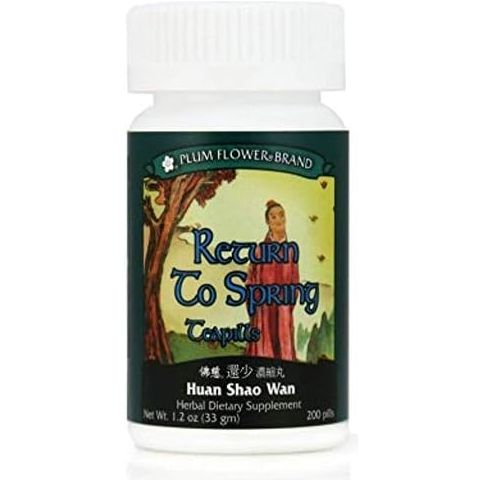 Return To Spring Teapills (Huan Shao Wan), 200 ct, Plum Flower - The Oasis of Health