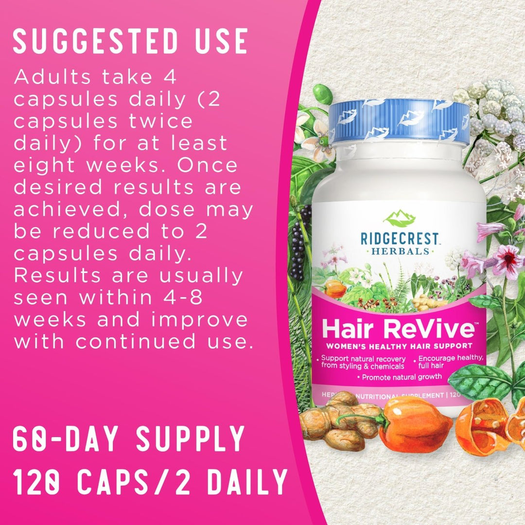 Ridgecrest Herbal Hair Revive 120 Capsules - RG0014 - The Oasis of Health