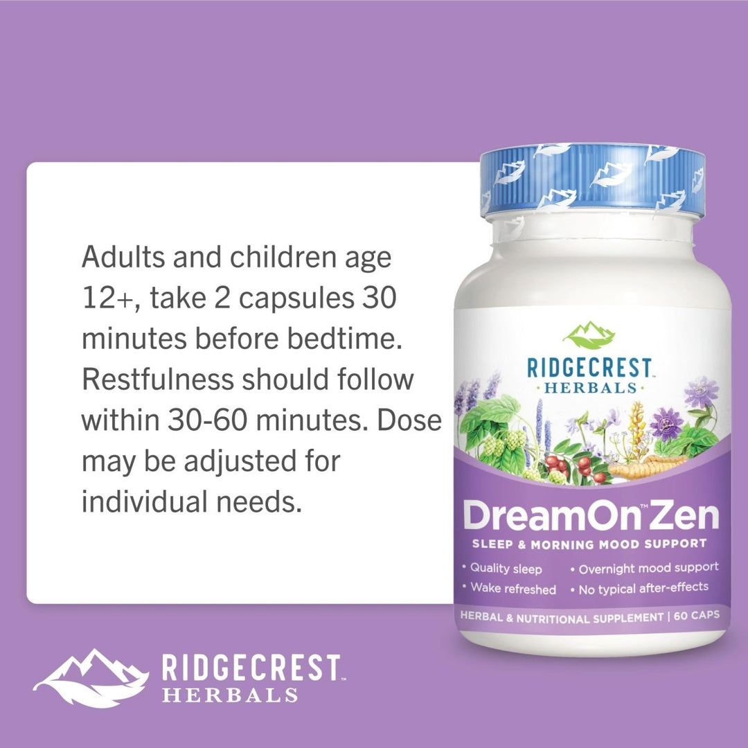 Ridgecrest Herbals DreamOn Zen 60 Vcaps - RG0013 - The Oasis of Health