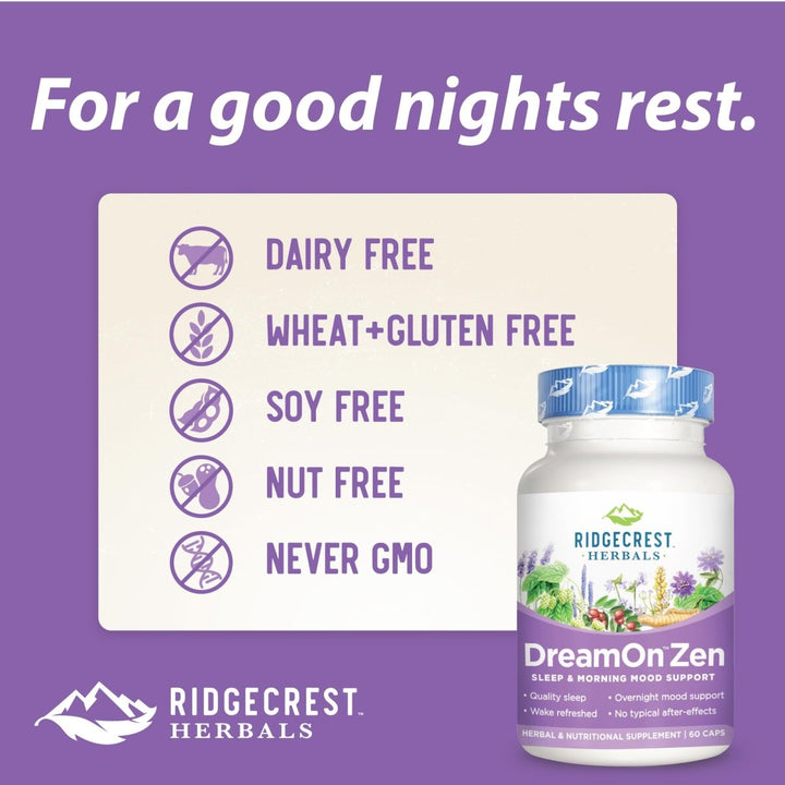 Ridgecrest Herbals DreamOn Zen 60 Vcaps - RG0013 - The Oasis of Health