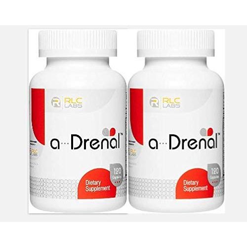 RLC, a - Drenal, Adrenal Support for Stress Relief and Energy, 120 Capsules - 2 Pack (240 Capsules) - The Oasis of Health