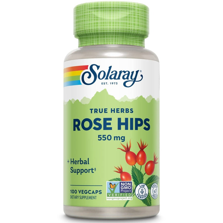 Rose Hips 550mg Solaray 100 VCaps 01510 - The Oasis of Health